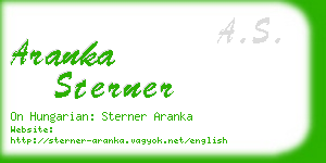 aranka sterner business card